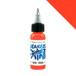 SneakArts Lederfarbe Neon Rot